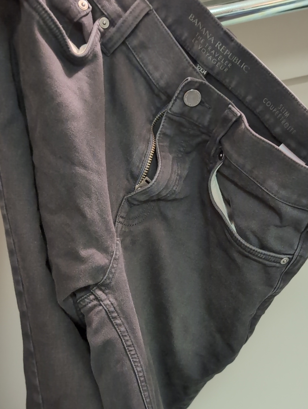 Banana Republic Men’s Slim Jeans - Charcoal Black